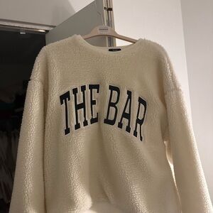 The Bar Ivory Crew Neck Sweater